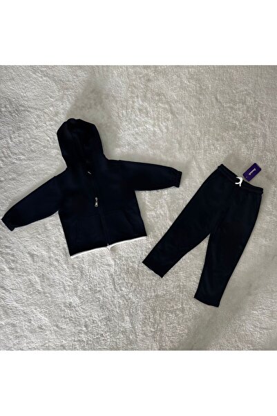 DEMOİSELLE Erkek Ve Kız Çocuk Kapüşonlu Fermuarlı Çift Cepli Unisex Eşofman Takımı