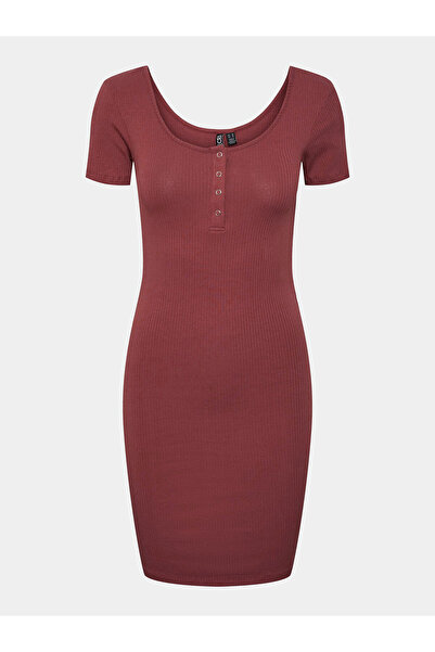 PIECES Γυναικείο Φόρεμα Casual 17146324 Κόκκινο