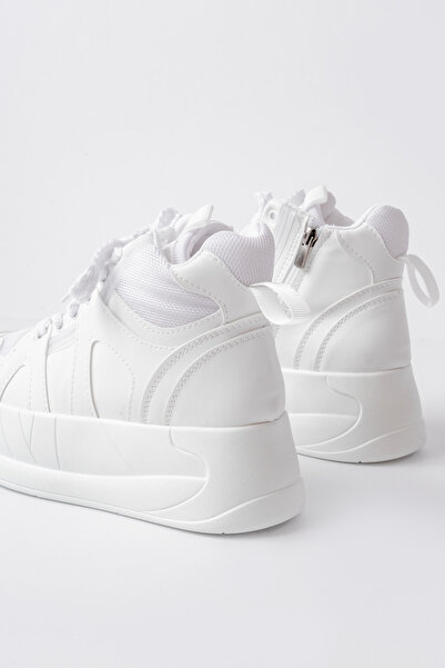 SEEM & BE High Dora Kadın Sneaker Bot Beyaz