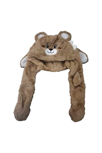 Aware Time 9-15 Years Old Plush Figured Winter Hat with Movable Ears