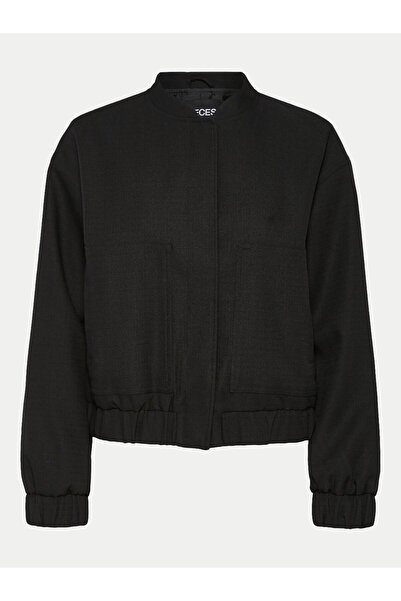 PIECES Γυναικείο Μπουφάν Bomber 17150150 Μαύρο