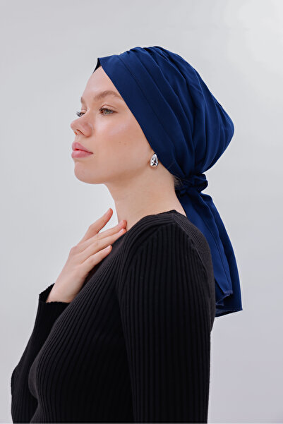 MAG FASHİON Patterned Buckle Bonnet Hijab Bonnet Daily Use Bonnet Shawl Scarf