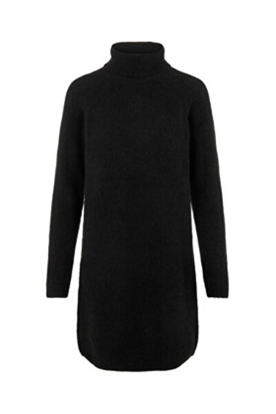 PIECES Γυναικείο Πλεκτό Φόρεμα 17119500 Μαύρο