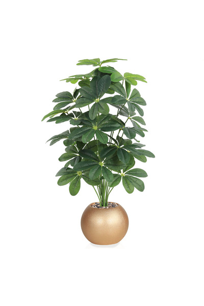 co arma شجرة صناعية ورق الياسمين 24 فرع 100 سم بمركن بلاستيك