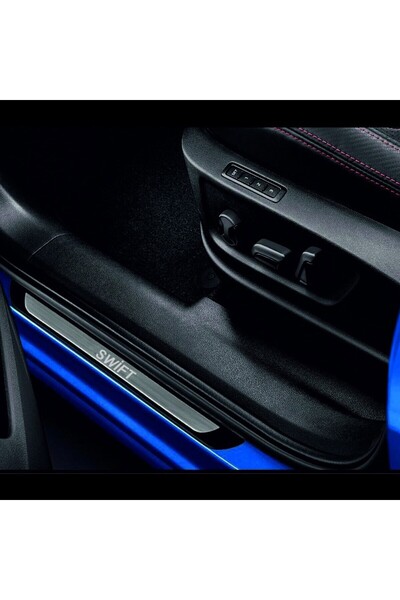 TIMEAKS SUZUKİ SWİFT TÜM MODELLER UYUMLU DIAMOND KROM KAPI EŞİĞİ 4 PARÇA YAZILI