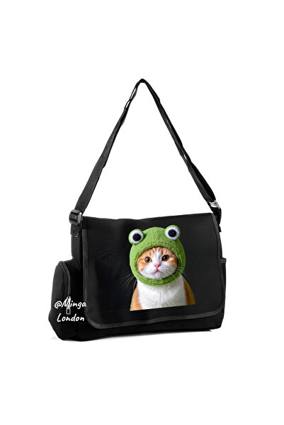 Minga London Μαύρες τσάντες αγγελιοφόρου κατοικίδιων ζώων -mingalondon