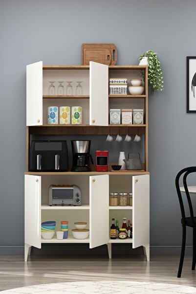Mashaak Noor Leta Coffee-Multi-Use Corner Cabinet