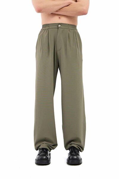 hitup Baggy Fit Gabardine Fabric Trousers
