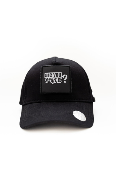 Clodaz Patch & Nakış Logolu Unisex Siyah Ayarlanabilir Pamuk Şapka