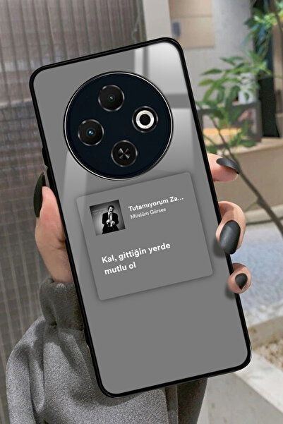 TECNO Spark 30C Uyumlu Müslüm Gürses Şarkı Sözü Tasarımlı Glossy Premium Kılıf