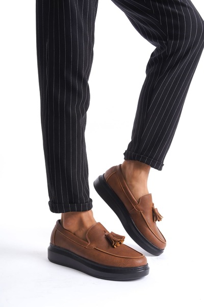 Zapatos SLW154 Blaze Laceless Tasseled Skin حذاء رجالي رياضي كلاسيكي يومي CST - تابا