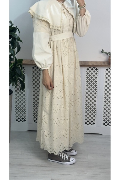 AYSEAKSOY Afra Güpürlü Elbise