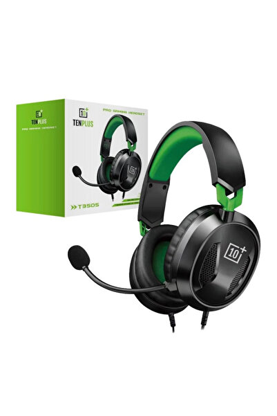 TENPLUS سماعة ألعاب TEN PLUS MB3 أخضر مع مايكروفون وصوت محيطي