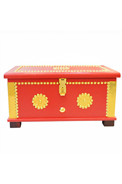 Generic Luxury handmade wooden box decorated with brass nails