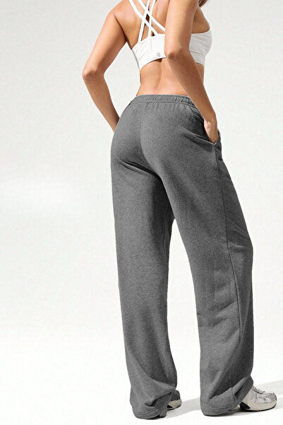 BSBSPOR Ultra Bol Kesim Büyük Beden Baggy Ayarlanabilir Paçalı Eşofman Altı Siyah Gri Antrasit Erkek Kadın