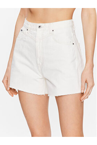 Pepe Jeans Γυναικείο τζιν σορτς PL801001TB5 Λευκό