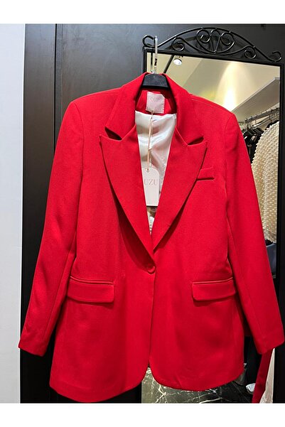 Butik blazer ceket kırmızı