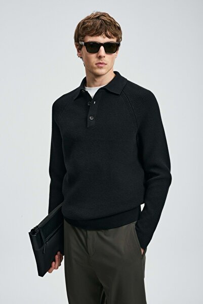 Lufian 112090170 Rufuz Kazak Men's Sweatshirt Black