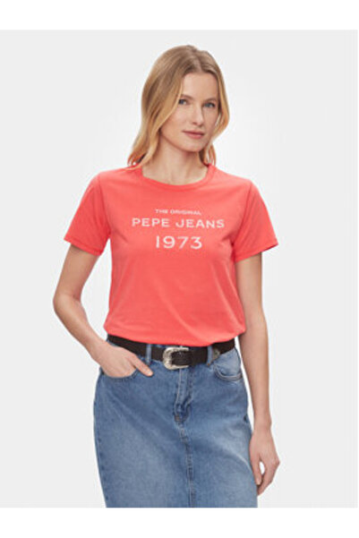 Pepe Jeans Γυναικείο T-Shirt PL505743 Κόκκινο