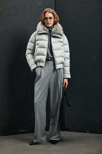 Lufian 122120041 Daisy Goose down Women's Coat Gray