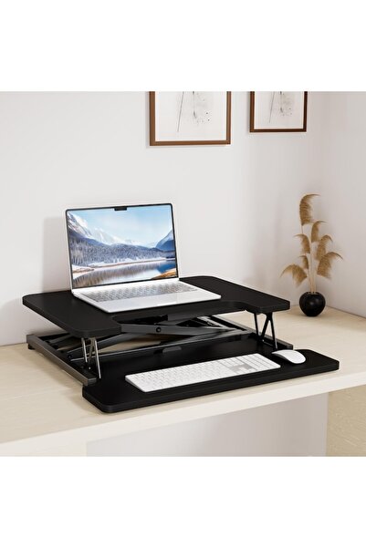 DESKARTES Adjustable Desk Sit-Stand 40x55 cm, White - CN