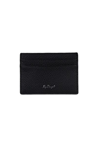 Reg Design Siyah Hakiki Deri Çift Taraflı Kartlık/Portföy