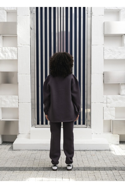 OUZ 3 Thread Ribbed 100% Cotton 3 Piece Sportswear Set