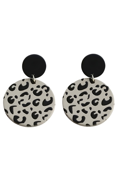 maia Round Acrylic Earrings – Stylish Everyday Model