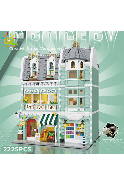 Choice1 has LIGHT NO BOX NO.3 HUIQIBAO Toys M City Corner Coffee Shop Archite...