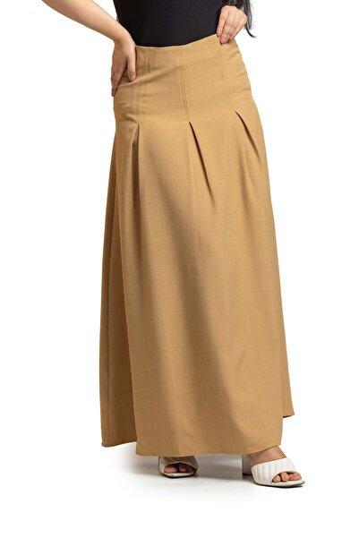 SUGA Magic crepe cloche maxi skirt