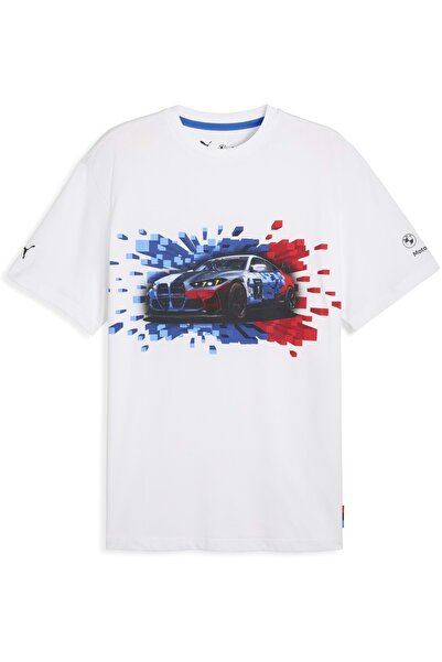 Puma 632912 Tricou grafic BMW MMS Tricou mono Tricou bărbați ALB