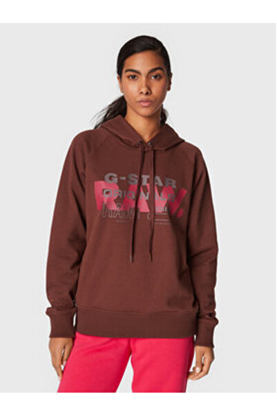 G-STAR RAW Γυναικείο Φούτερ G Star Raw D22117 A613 D312 Καφέ