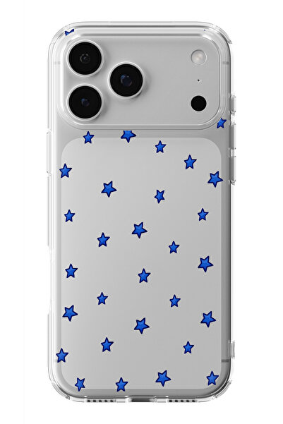 moonset Iphone 17 Pro Uyumlu Minik Yıldızlar Tasarımlı Baskılı Şeffaf Telefon...