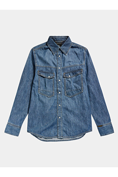 G-STAR RAW G STAR RAW Ανδρικό Τζιν Πουκάμισο D23006-D539 Μπλε