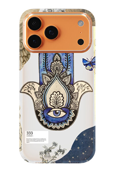 moonset Iphone 17 PRO MAX Uyumlu Nazar Göz Tasarımlı Baskılı Şeffaf Telefon K...