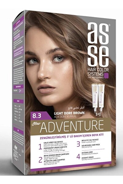 SC صبغة شعر تركي أشقر نحاسي فاتح 8.3