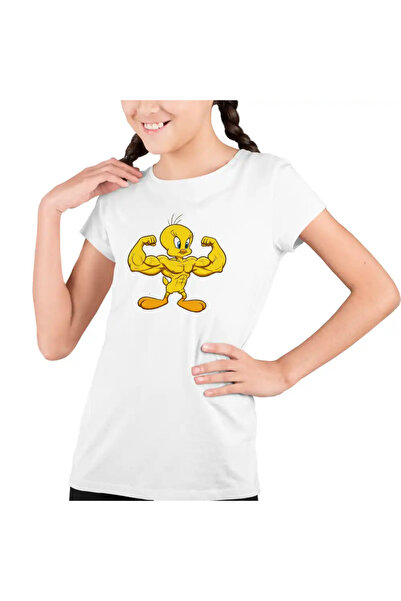 OEM Παιδικό μπλουζάκι Tweety για κορίτσια, Bodybuilding, Fitness