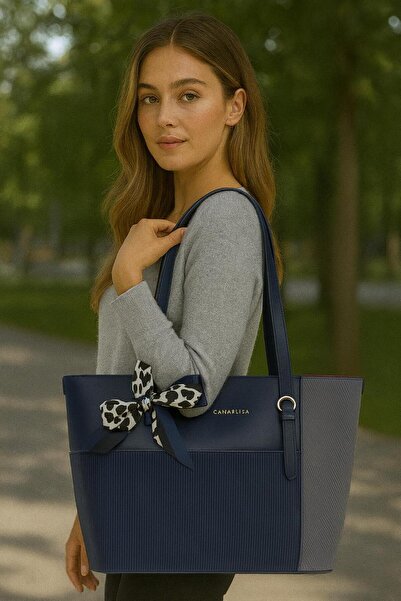 Generic CANARLISA Women’s Tote Bag – PU Leather Ladies Shoulder Handbag with Bow