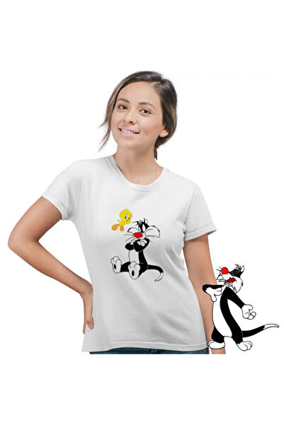 OEM Tricou Femei Tweety Motan Sylvester Urmarire