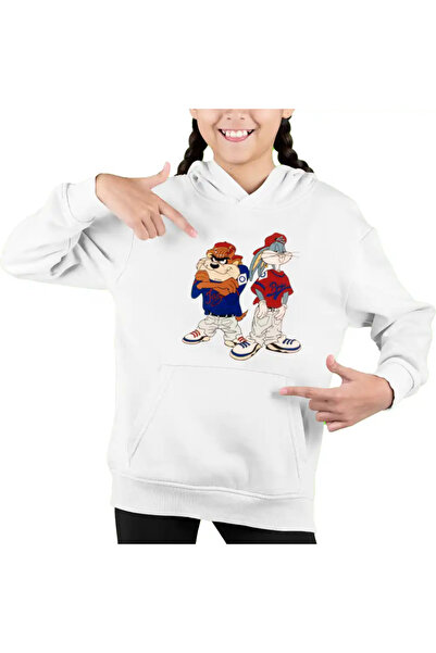 OEM Hanorac Copii Fete Bugs Bunny Rebel Rapper Hip Hop Taz