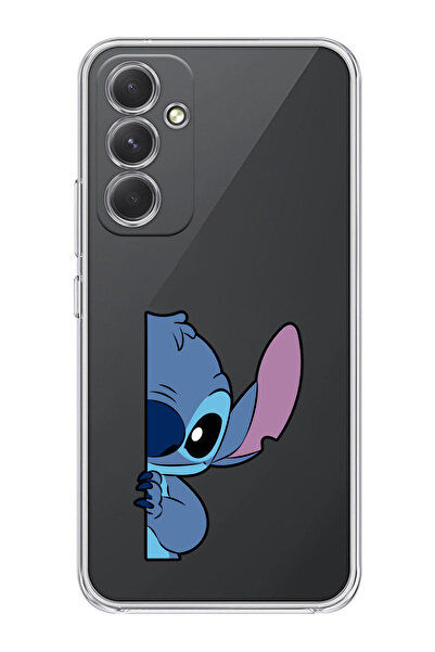 moonset Samsung Galaxy S25 FE Uyumlu Stitch Tasarımlı Baskılı Şeffaf Telefon ...