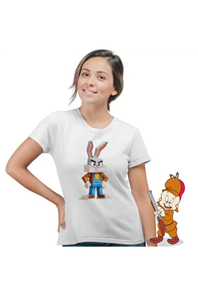 OEM Tricou Femei Bugs Bunny Minecraft