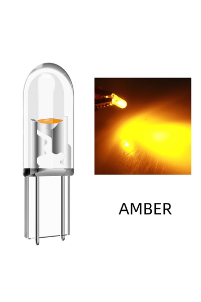 Choice17 40 قطعة من مصابيح LED T5 W3W الصفراء، 10/20/40 قطعة، إضاءة داخلية لل...