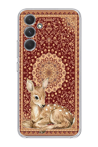 moonset Samsung Galaxy A56 Uyumlu Ceylan Tasarımlı Baskılı Şeffaf Telefon Kılıfı