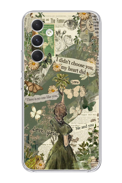 moonset Samsung Galaxy A17 Uyumlu My Heart Did Tasarımlı Baskılı Şeffaf Telef...