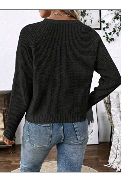 Serenay Atelier V-Neck Buttoned Long Sleeve Women's Knitwear Cardigan