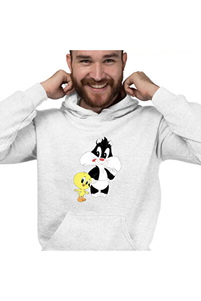 OEM Ανδρική Μπλούζα Φούτερ Tweety Sylvester Diaper