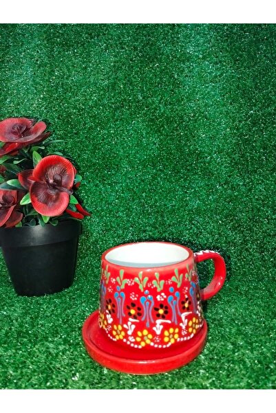 Home Coffee Cup with Saucer, Engraved with the Words, "My Dear Father."