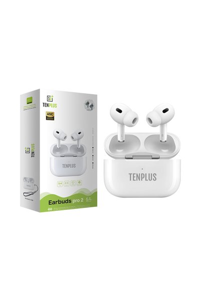 TENPLUS TEN PLUS Pro 2 Bluetooth Headphones with ANC Noise Cancellation - White