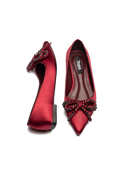 Dedos Γυναικείες μπαλαρίνες με πέτρα κεντημένες με κορδόνια 2310